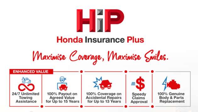 Upgraded Honda Insurance Plus (HiP) launched – unlimited mileage towing, 100% payout, no betterment