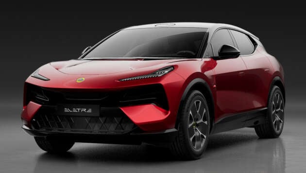 The reintroduced Lotus Eletre base variant – 605hp, 710Nm, 490km WLTP range, now priced at RM598,800