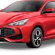 MG3 Hybrid+ 2024 dilancar di Thailand – hatchback segmen-B dengan 194 PS; dua varian; dari RM72k