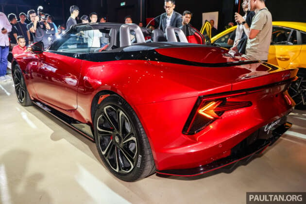 2024 MG Cyberster EV previewed in Malaysia – 2-seat roadster, up to 544 PS, 509 km range, scissor doors