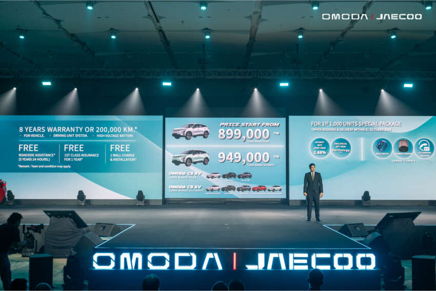 Chery Omoda E5 launched in Thailand – C5 EV SUV is priced from RM113k, 61 kWh LFP, 430 km WLTP range 1801353