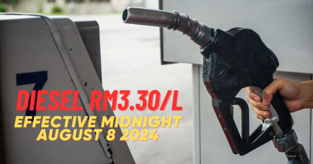 Malaysian fuel prices August 2024 week two – diesel drops 5 sen to RM3.30 per litre; petrol unchanged