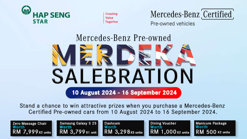 Mercedes-Benz Pre-owned Merdeka Salebration by Hap Seng Star – prizes over RM30k, starts tomorrow! 1802019