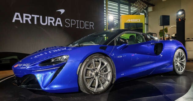 McLaren Artura Spider 在马来西亚推出 – 3.0T V6 PHEV 敞篷车；700 PS，720 Nm；售价 340 万令吉起