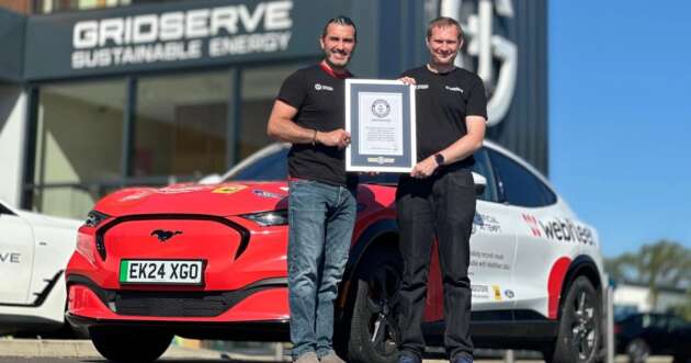 Ford Mustang Mach-E sets new EV distance record – 916 km on a single charge over 24 hours in the UK