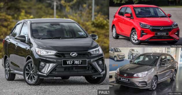 A-segment car sales in Malaysia – see comparison of Perodua Axia, Bezza and Proton Saga