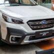 2024 Subaru Outback launched in Malaysia – turbo XT and NA variants; standard EyeSight; from RM280k