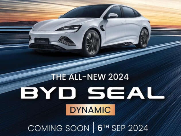 BYD Seal Dynamic tiba di Malaysia 6 September – 204 PS, 310 Nm, jarak gerak 460 km, bawah RM160k?