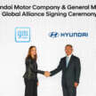 Hyundai and General Motors sign MoU to explore developing and building cars together, including EVs