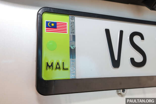 JPJePlate for EVs launched – Euro-style embossed design with Malaysia flag, embedded RFID, RM98