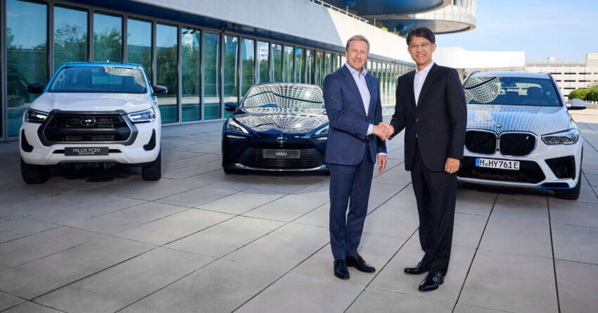 BMW production fuel-cell EV to be launched in 2028; fuel-cell powertrain to be jointly developed with Toyota 1815022