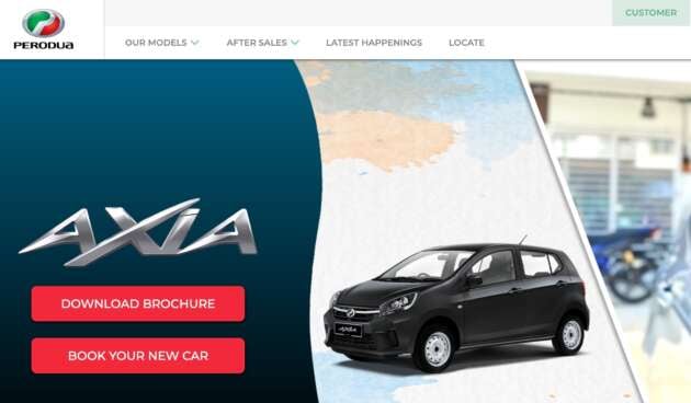 Perodua Online Booking is live – order an Axia, Bezza, Myvi, Ativa, Alza, Aruz; pick colour, GearUp; RM100 fee