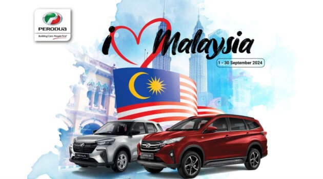 Perodua ‘I Love Malaysia’ promotion – cash rebates up to RM1.5k for Ativa, up to RM3k for Aruz; until Sept 30