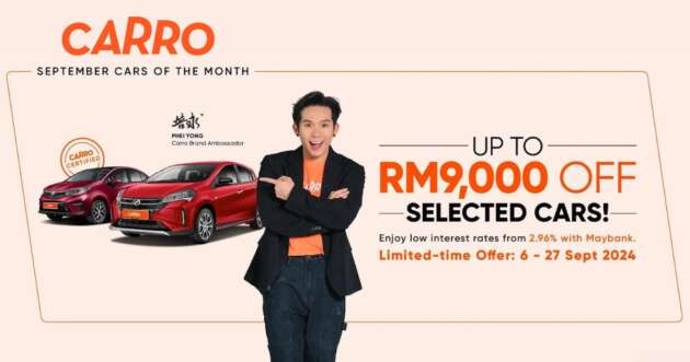 Carro September 2024 special cars – up to RM9k off!