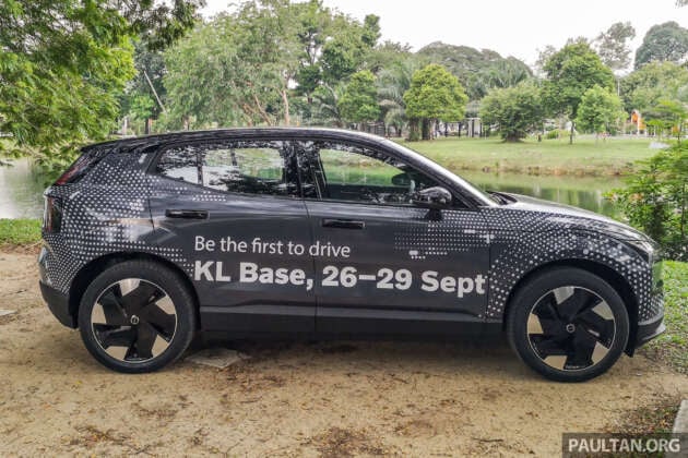 Volvo EX30 EV with teaser camo spotted on-the-road – customer launch event at KL Base, September 26-29