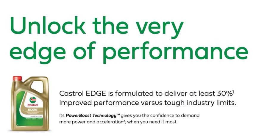 Castrol Edge with PowerBoost Tech engine oil now in Malaysia – claims 30% better engine performance 1828530