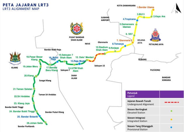 Five revived LRT3 stations to cost additional RM5.3 bil – completion by Q4 2027, operational by Q2 2028