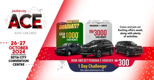 ACE 2024: Perodua Aruz Black Edition dipamerkan, ditemani Ativa dan Axia – ganjaran hebat ditawarkan