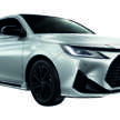 2024 Toyota Yaris Ativ Nightshade in Thailand – Vios with black pack, 94 PS 1.2L NA 4-cyl, RM90k