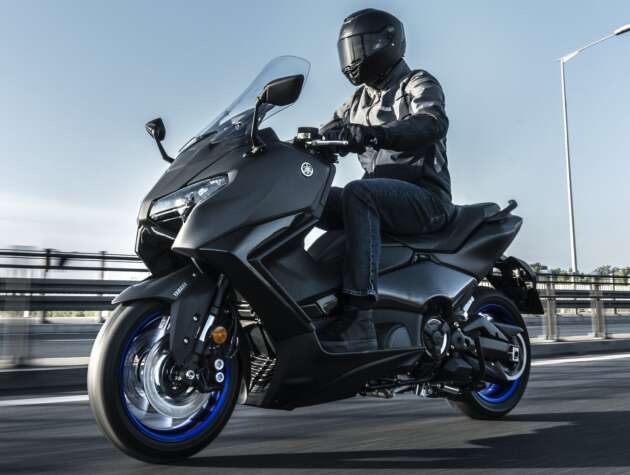 2025 Yamaha TMax Tech Max updated – Euro 5+, cornering ABS, facelift & new headlights for front end