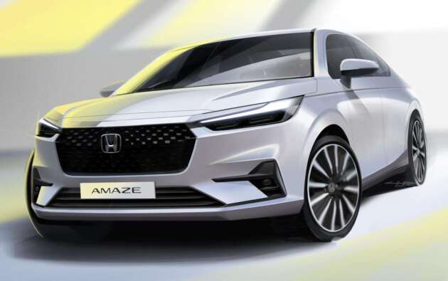 Honda Amaze 2025 – teaser disiar; sedan segmen-A dengan muka seperti HR-V, belakang seperti City