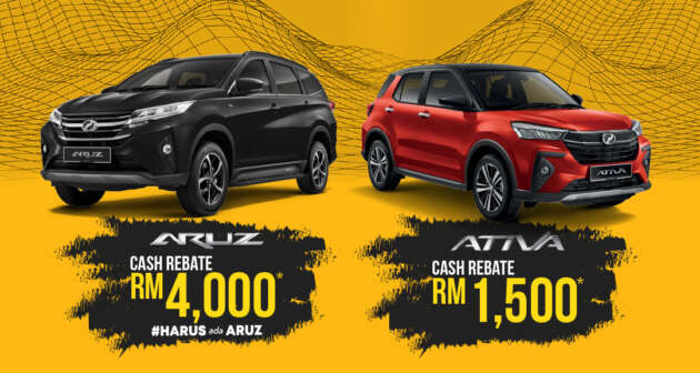 Perodua anjur promosi hujung tahun – Ativa dapat rebat RM1.5k, diskaun RM4k untuk Aruz, hingga 31 Dis