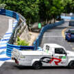 Toyota Hilux Champ race truck in Thailand Super Pickup series – 2.4L diesel, fender flares, rear wing!