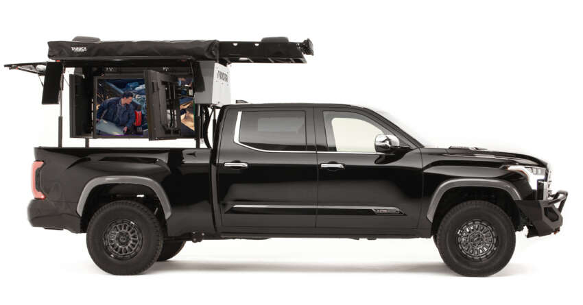 Toyota Ultimate Tailgate Tundra for SEMA – audio-visual powerhouse with five 55-inch TVs, six speakers 1845791