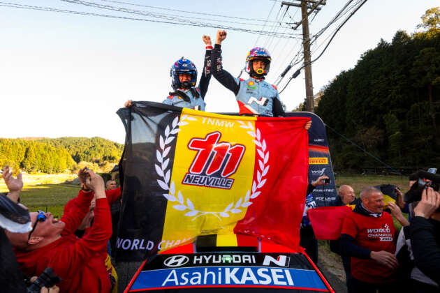 Thierry Neuville rangkul gelaran juara dunia pemandu WRC pertama untuk Hyundai di Rally Japan 2024