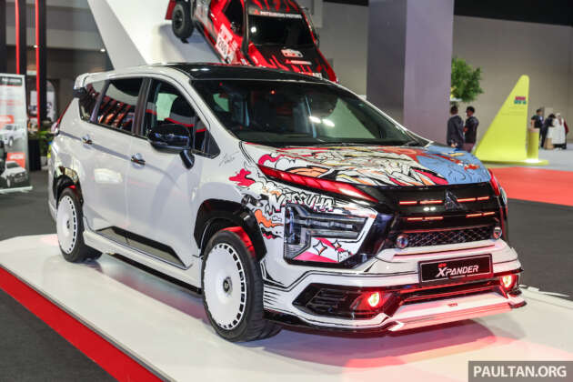 Mitsubishi Xpander dengan lukisan tangan Nas Suha dan Izzati Suza kini sedang disiapkan di KLIMS 2024