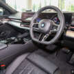 BMW 520i M Sport with M Performance parts at Auto Bavaria – 21-inch wheels and tyres, added carbon-fibre