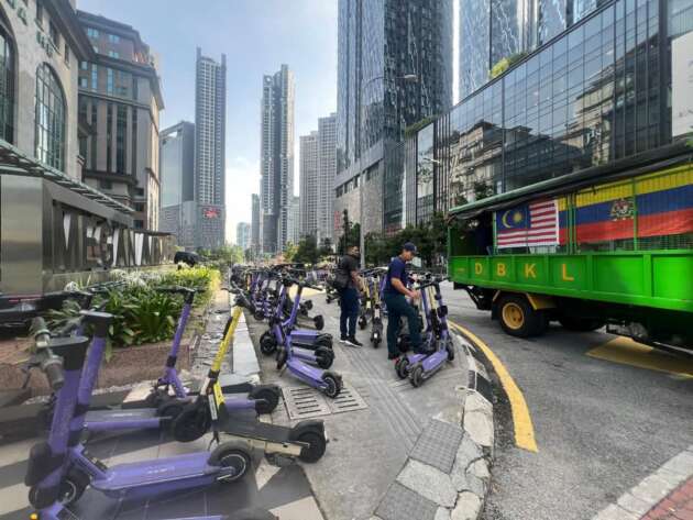 DBKL sita 384 e-skuter yang diletak di merata tempat