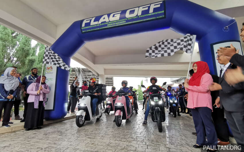 MGTC mulakan projek tukar bateri motosikal EV di Malaysia — 40 unit terlibat, dua bulan percubaan 1861950