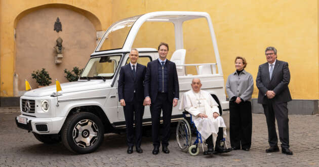 Electric Mercedes-Benz G-Class is latest popemobile
