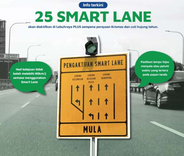 PLUS aktifkan 25 laluan Smartlane antara 20 Dis 2024-2 Jan 2025 sempena Krismas dan cuti hujung tahun