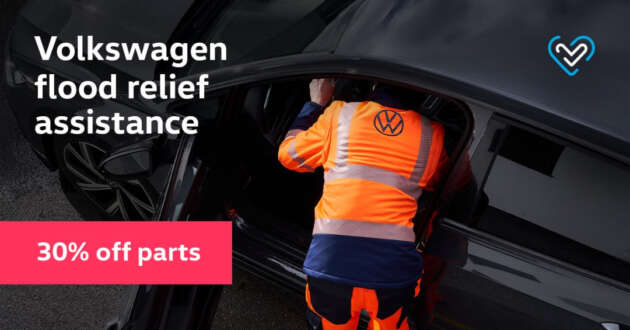 Volkswagen Flood Assistance Relief – 30% discount on parts, free inspection until March 1, 2025