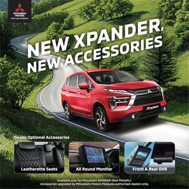 Mitsubishi Xpander ditawar aksesori pilihan pengedar – 200 unit; kamera 360°, <em> dashcam </em>, balutan kulit