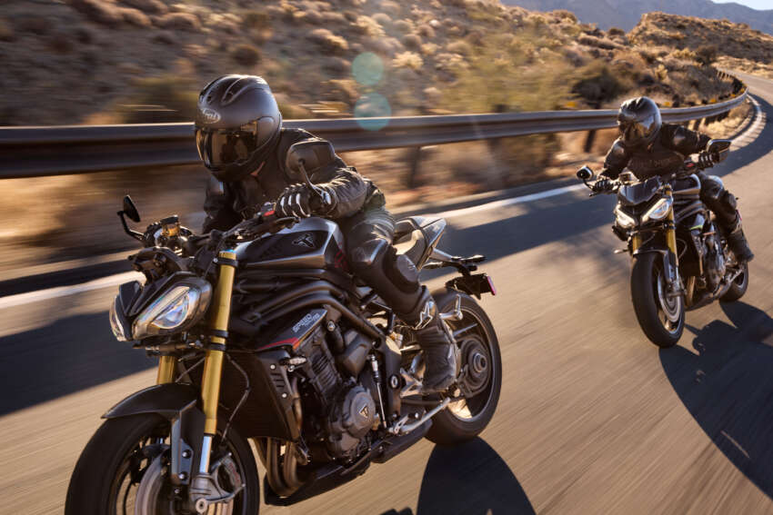 Triumph Speed Triple 1200 RS 2025 – kuasa bertambah menjadi 183 PS, 128 Nm, suspensi semi aktif Ohlins 1878230