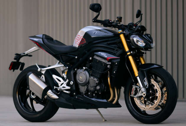 Triumph Speed Triple 1200 RS 2025 – kuasa bertambah menjadi 183 PS, 128 Nm, suspensi semi aktif Ohlins