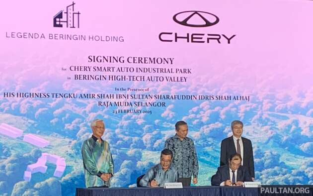 Chery Smart Auto Industrial Park dibina di Hulu Selangor; siap pada 2026, sasar 100k kereta setahun
