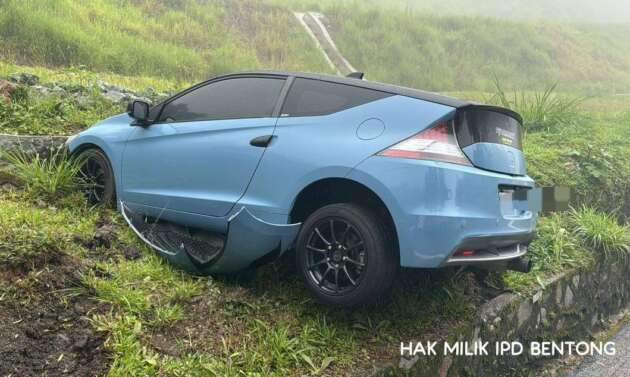 Pemandu Honda CR-Z buat laporan kemalangan, namun ‘kantoi’ berlumba di Genting Highland