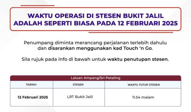 Maroon 5 concert in B.Jalil tonight – no LRT extension