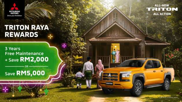 Mitsubishi Triton Raya Rewards; diskaun hingga RM9k