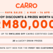 Carro Raya Sales is on! Enjoy up to RM12k off for Carro Certified, Raya gift box and lucky draw prizes!