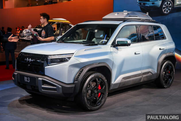 BYD Tai 3 di Shanghai — EV pertama Fangchengbao, 421 PS, jarak 501 km CLTC; dijual bawah Denza?