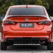Honda City sedan 2025 dalam Phoenix Orange Pearl