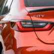 Honda City sedan 2025 dalam Phoenix Orange Pearl