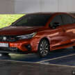 Honda City sedan 2025 dalam Phoenix Orange Pearl
