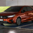 Honda City sedan 2025 dalam Phoenix Orange Pearl