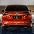 Honda City sedan 2025 dalam Phoenix Orange Pearl